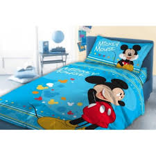 mickey mouse cot bed bedding set