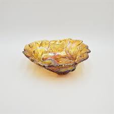 Vintage Indiana Glass Bowl Amber