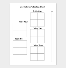 23 free great seating chart templates