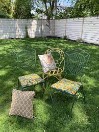 Outdoor Chair Makeover With Fabric