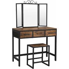 vasagle vanity table and stool set