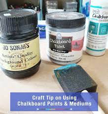 Craft Tip On Using Chalkboard Paints