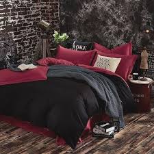 Burdy Bedroom Red And Black Bedding