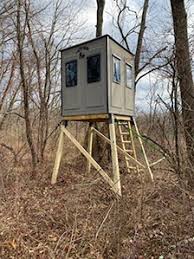 › tree stands for deer hunting › enclosed deer stands fleet farm choose an enclosed archery stand, rifle hunting stand or muzzle loading hunting stand with. Lazyman Outdoors All Fiberglass Hunting Stands