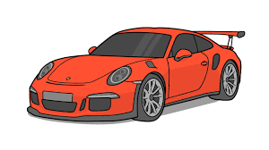 how to draw porsche 911 gt3 rs 2016