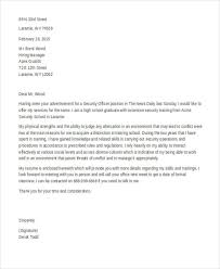 Security Guard Cover Letter 9 Free Word Pdf Format Download