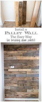 How To Install A Pallet Wall The Easy