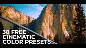 30 free cinematic color presets for