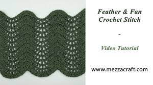 feather fan crochet sch tutorial