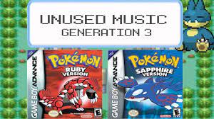 UNUSED MUSIC - GENERATION 3 - Pokemon Ruby / Sapphire Unused Tracks! -  YouTube