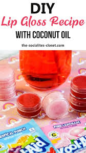 diy lip gloss recipe with coconut oil