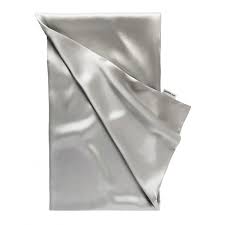 silk pillowcase silver grey bedding