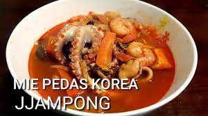 Penasaran resepnya dan bagaimana cara membuatnya? Masak Jjampong ì§¬ë½• Mie Seafood Pedas Korea Mudah Dan Enak Youtube