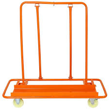 Amucolo Heavy Duty Orange Drywall Cart