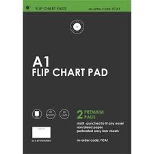 Office Supply Co Flip Chart Pad A1 50 Sheets White Pack Of 2