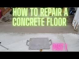 how to repair a concrete floor part 1