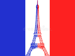 Landscape eiffel tower paris france canvas prints painting canvas art home decor. French Flag And Eiffel Tower Stock Illustration Illustration Of Symbol Colors 7768097