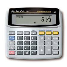 calculator kitchen calc pro master chef