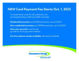 consumers energy credit card changes