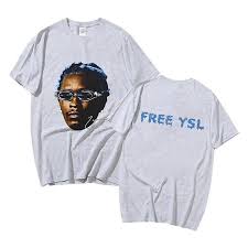 rapper young thug blue rare graphic t