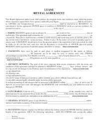House Lease Contract Template Tenant Contract Template Free Lease