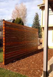 Cedar Slat Wall Creates A Privacy