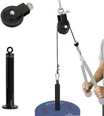 Diy garage gym lat tower. Syl Fitness Lat Cable Pulley System With Loading Pin Diy Home Garage Gym Cable Crossover Tricep Pulldown Attachment For Olympic Plates No Tricep Rope Walmart Com Walmart Com