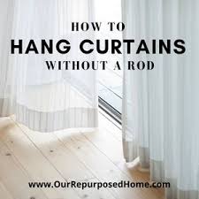 hanging curtains without rods