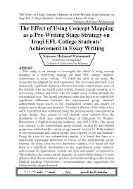 pdf the effect of using concept mapping as a pre writing stage 