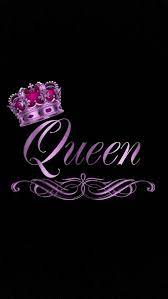 queen glitter logo pink wallpaper