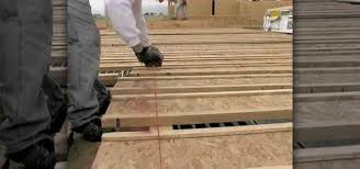 how to cut floor joists to length