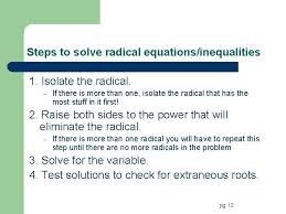 chapter 7 radical equations lesson 7 1