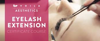 eyelash extensions certificate voila