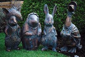 Peter Rabbit Inspired Garden Statue