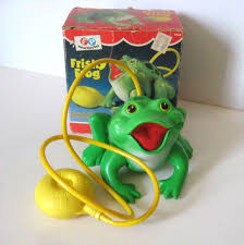 Vintage Toy Fisher Price Frisky Frog 154 Original Box