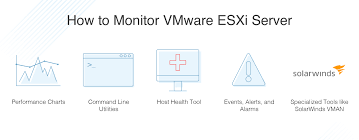 how to monitor and manage vmware esxi