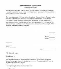 letter requesting paal leave