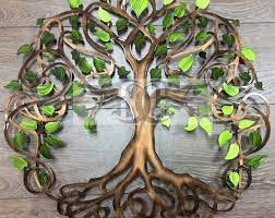 Metal Wall Art Tree Of Life Decor 3d