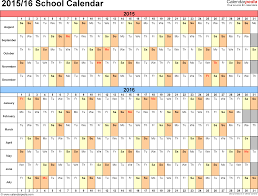 School Calendars 2015 2016 Free Printable Pdf Templates