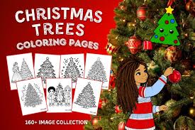 christmas tree coloring pages clipart