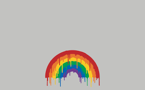 melting rainbows minimalism hd
