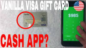 use vanilla visa gift card on cash app