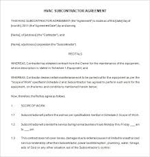 Ac Service Contract Template 12 Maintenance Contract Templates Free