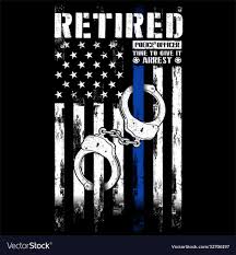 retired police officer royalty free