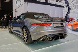 Enhanced appearance but the same performance. Jaguar F Type Svr Coupe And Convertible Show The True Power Of The V8 In Geneva Autoevolution