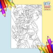Tranh tô màu Anime Dragon Ball TTM-0005