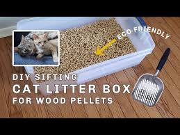 diy sifting cat litter box for pine pellets