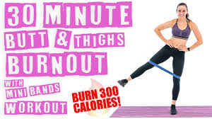 mini band workout burn 300 calories