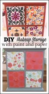 diy makeup storage using sbook paper