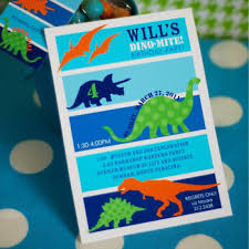 Simple Dinosaur Birthday Party Invitations Free Printable